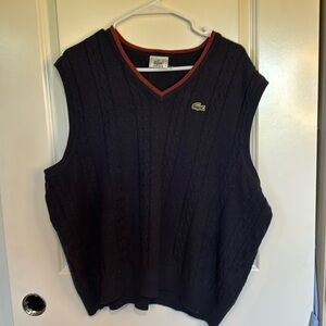 Men's Lacoste sweater pull over vest